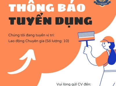 THÔNG BÁO TUYỂN DỤNG LAO ĐỘNG NƯỚC NGOÀI -  VỊ TRÍ  CHUYÊN GIA